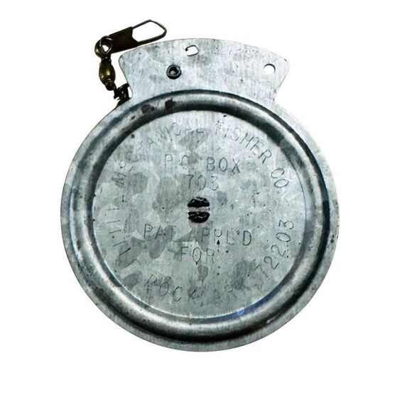 Mechanical Fisher Fishing Reel Flat Trigger Made in Little Rock, Arkansas - Picture 1 of 7